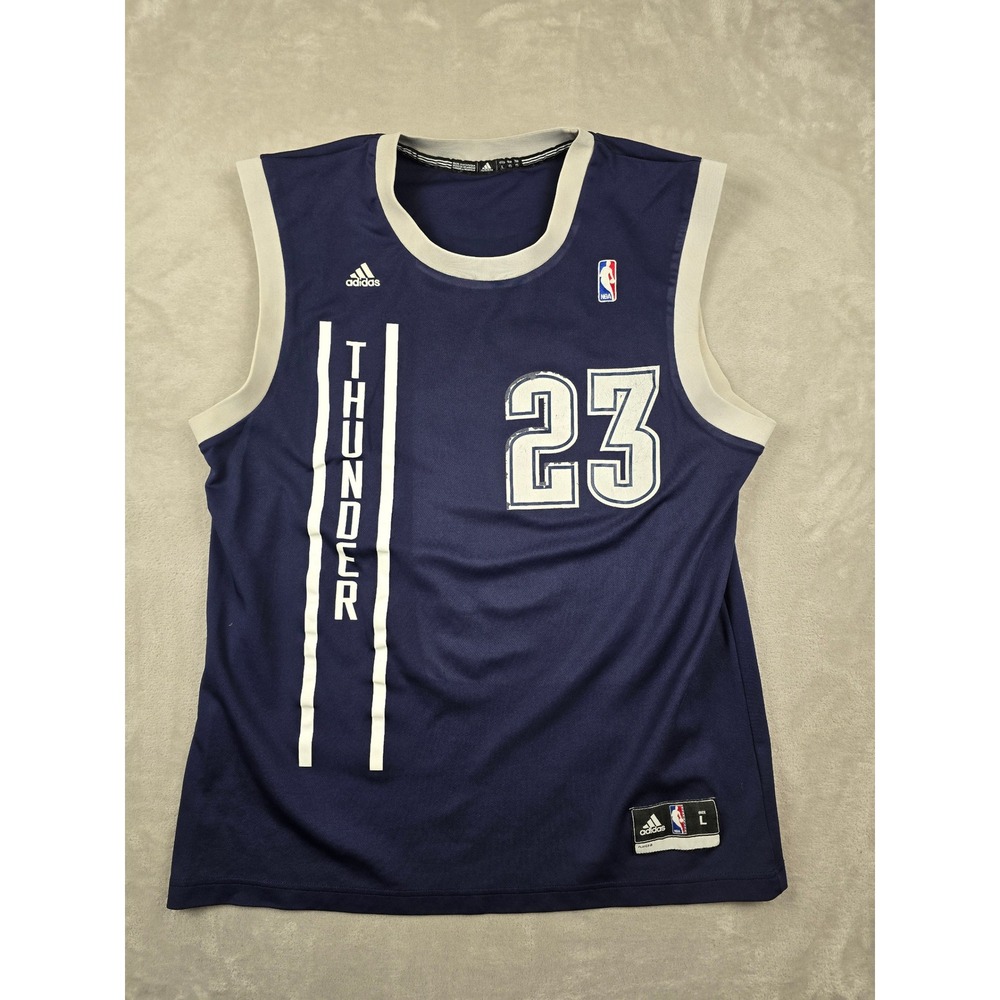 Adidas Thunder Birdman Jersey Mens Large Blue NBA Basketball Tank Top 23